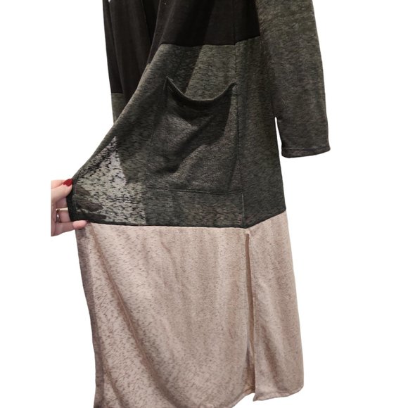 Long lightweight colorblock cardigan - Picture 2 of 3